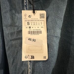 Zara Halter Denim Dress